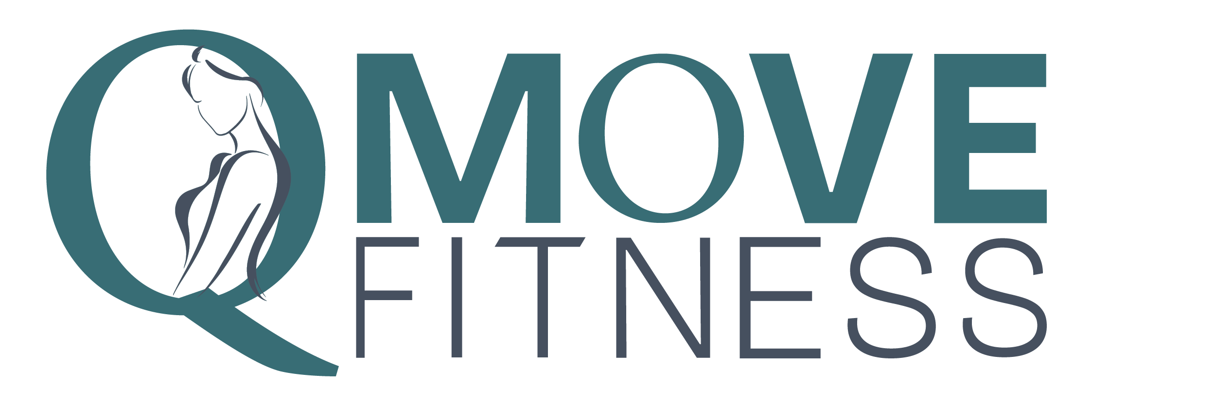 Q Move Fitness Logo_White